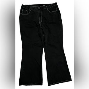 Black, Zana di, Sun & Moon embroidered jeans.